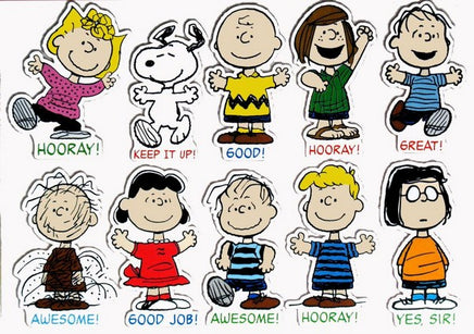 Giant Peanuts Characters Motivational Bulletin Board Wall Decor Set