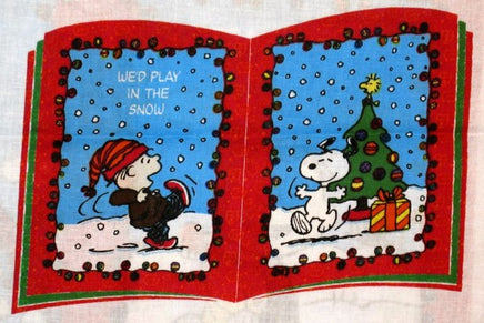 Peanuts Gang Cloth Book Pattern / Panels: I Want A Dog For Christmas (Sewing And Padding Materials N
