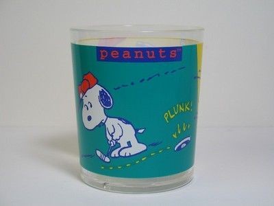 Snoopy Golfer Drinking Glass