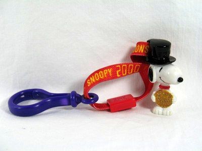 2000 Wendy's Fast Food Toy - Snoopy Clip-On 50th Anniversary