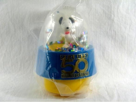 2000 Wendy's Fast Food Toy - Snoopy Confetti Globe 50Th Anniversary