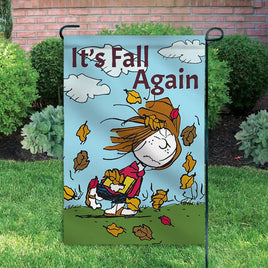 Peanuts Double - Sided Flag - It's Fall Again - snoopn4pnuts.com