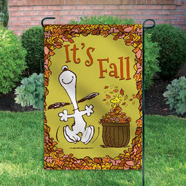 Peanuts Double - Sided Flag - It's Fall - snoopn4pnuts.com