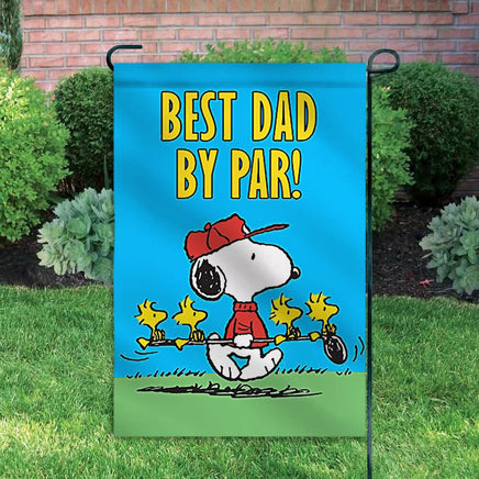 Peanuts Double - Sided Flag - Father's Day Snoopy Golfer - snoopn4pnuts.com