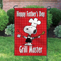 Peanuts Double-Sided Flag - Father's Day Snoopy Grill Master