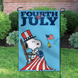 Peanuts Double - Sided Flag - Patriotic Fourth (4th) of July - snoopn4pnuts.com