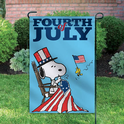Peanuts Double - Sided Flag - Patriotic Fourth (4th) of July - snoopn4pnuts.com