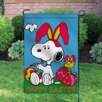 Peanuts Double-Sided Flag - Happy Easter