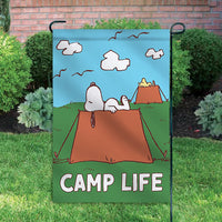 Peanuts Double-Sided Flag - Camp Life