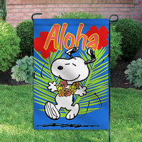 Peanuts Double - Sided Flag - Aloha - snoopn4pnuts.com