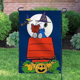 Peanuts Double - Sided Flag - Halloween Snoopy Sorcerer - snoopn4pnuts.com