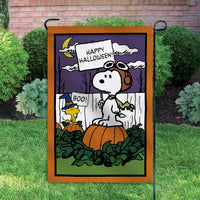 Peanuts Double - Sided Flag - Snoopy Happy Halloween - snoopn4pnuts.com