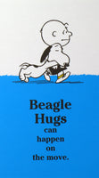 Snoopy Beagle Hugs Pocket/Purse-Size Memo Pad - Beagle Happen On The Move