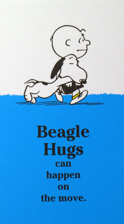 Snoopy Beagle Hugs Pocket/Purse - Size Memo Pad - Beagle Happen On The Move - snoopn4pnuts.com