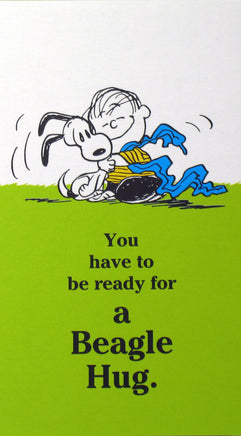 Snoopy Beagle Hugs Pocket/Purse - Size Memo Pad - Be Ready For A Beagle Hug - snoopn4pnuts.com