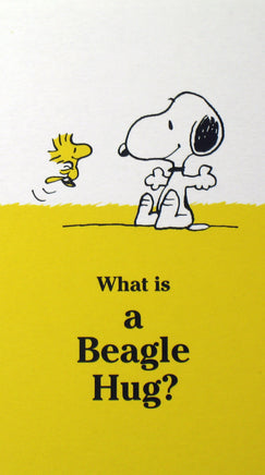 Snoopy Beagle Hugs Pocket/Purse - Size Memo Pad - What Is A Beagle Hug? - snoopn4pnuts.com