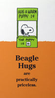 Snoopy Beagle Hugs Pocket/Purse - Size Memo Pad - Hug A Warm Puppy - snoopn4pnuts.com
