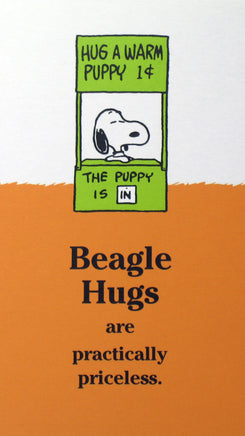 Snoopy Beagle Hugs Pocket/Purse - Size Memo Pad - Hug A Warm Puppy - snoopn4pnuts.com