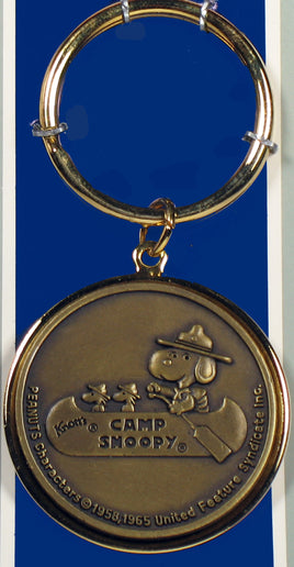 Knott's Camp Snoopy Brass Key Chain - snoopn4pnuts.com