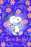 Peanuts Double-Sided Flag - Snoopy This Is The Life!