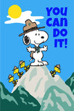 Peanuts Double-Sided Flag - You Can Do It!