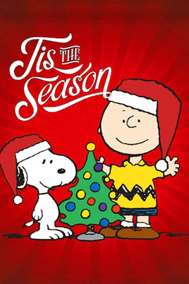 Peanuts Double - Sided Flag - Tis The Season - snoopn4pnuts.com