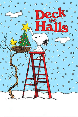 Peanuts Double - Sided Flag - Deck The Halls - snoopn4pnuts.com