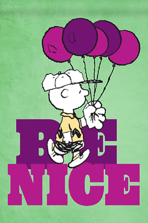 Peanuts Double - Sided Flag - Be Nice - snoopn4pnuts.com