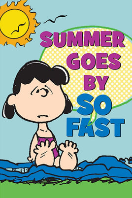 Peanuts Double - Sided Flag - Summer Goes By So Fast - snoopn4pnuts.com
