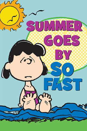 Peanuts Double - Sided Flag - Summer Goes By So Fast - snoopn4pnuts.com