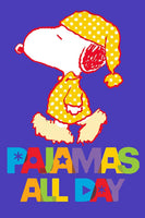 Peanuts Double - Sided Flag - Pajamas All Day - snoopn4pnuts.com