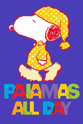 Peanuts Double - Sided Flag - Pajamas All Day - snoopn4pnuts.com