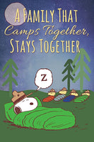 Peanuts Double-Sided Flag - Family That Camps Together, Stays Together