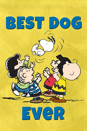 Peanuts Double - Sided Flag - Best Dog Ever - snoopn4pnuts.com