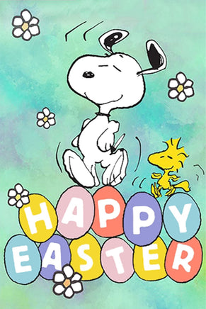 Peanuts Double - Sided Flag - Happy Easter - snoopn4pnuts.com