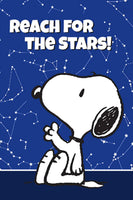 Peanuts Double - Sided Flag - Reach For The Stars! - snoopn4pnuts.com