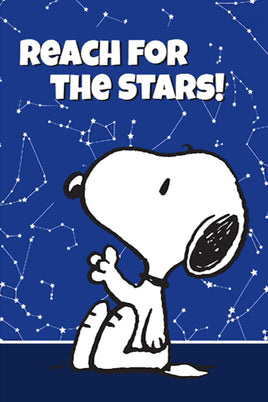 Peanuts Double - Sided Flag - Reach For The Stars! - snoopn4pnuts.com
