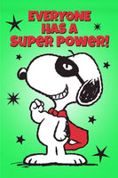 Peanuts Double-Sided Flag - Everyone Has A Super Power!