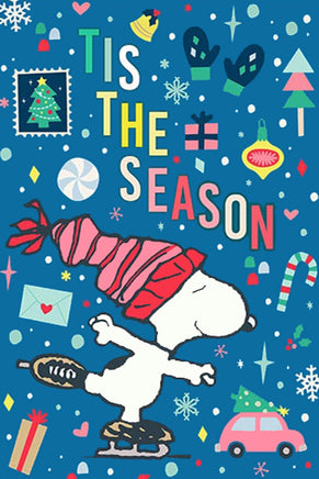 Peanuts Double - Sided Flag - Tis The Season - snoopn4pnuts.com