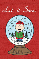 Peanuts Double - Sided Flag - Let It Snow - snoopn4pnuts.com