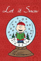 Peanuts Double-Sided Flag - Let It Snow