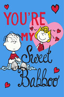 Peanuts Double-Sided Flag - You're My Sweet Babboo