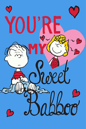 Peanuts Double - Sided Flag - You're My Sweet Babboo - snoopn4pnuts.com