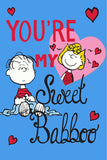 Peanuts Double-Sided Flag - You're My Sweet Babboo