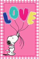 Peanuts Double-Sided Flag - Love Balloons