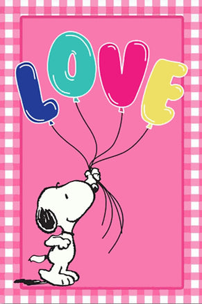 Peanuts Double - Sided Flag - Love Balloons - snoopn4pnuts.com