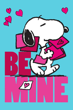 Peanuts Double - Sided Flag - Be Mine - snoopn4pnuts.com