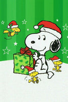 Peanuts Double - Sided Flag - Snoopy Santa - snoopn4pnuts.com