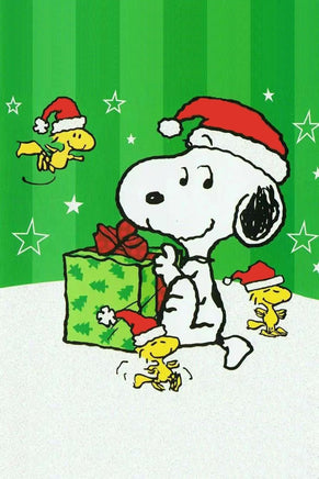 Peanuts Double - Sided Flag - Snoopy Santa - snoopn4pnuts.com