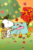 Peanuts Double-Sided Flag - Fall Cook-Out